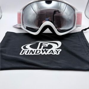 Findway Ski Goggles - Pink and White NWT